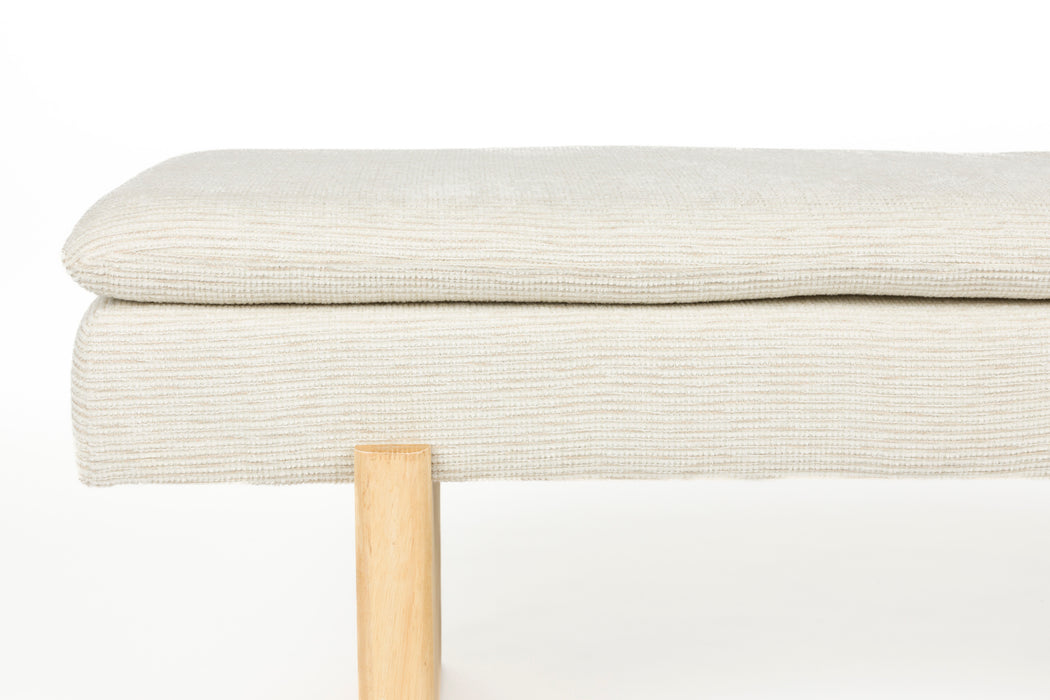 Fauteuil Eetkamerbank Jappo Polyester, Pine hout Grijs 120x40 cm-Fauteuils-Creating Home