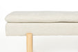 Fauteuil Eetkamerbank Jappo Polyester, Pine hout Grijs 120x40 cm-Fauteuils-Creating Home
