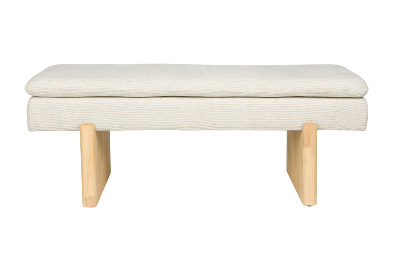 Fauteuil Eetkamerbank Jappo Polyester, Pine hout Grijs 120x40 cm-Fauteuils-Creating Home