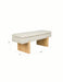 Fauteuil Eetkamerbank Jappo Polyester, Pine hout Grijs 120x40 cm-Fauteuils-Creating Home