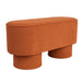 Fauteuil Eetkamerbank Marcos Stof, Polyester, Pine hout Bruin-Fauteuils-Creating Home