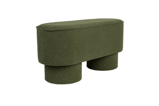 Fauteuil Eetkamerbank Marcos Stof, Polyester, Pine hout Groen-Fauteuils-Creating Home