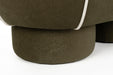 Eetkamerbank Marina M Polyester, Hout Groen 45.5x77.5 cm-Eetkamerstoelen-Creating Home