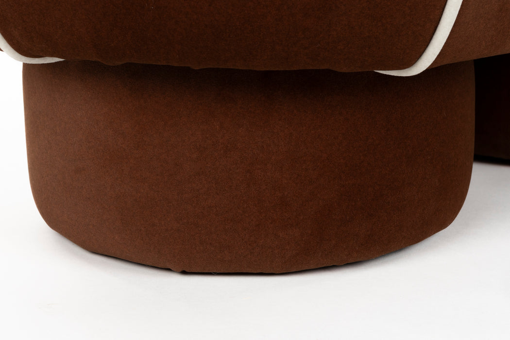 Eetkamerbank Marina M Polyester, Hout Rood 45.5x77.5 cm-Eetkamerstoelen-Creating Home