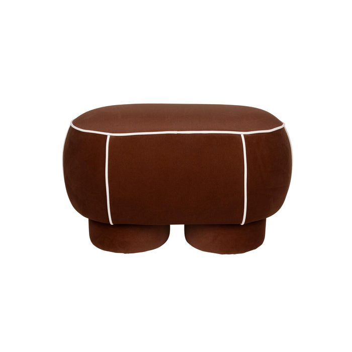 Eetkamerbank Marina M Polyester, Hout Rood 45.5x77.5 cm-Eetkamerstoelen-Creating Home