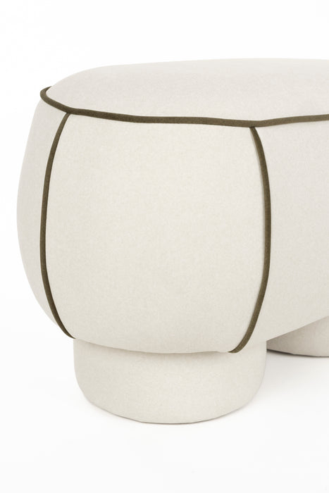 Eetkamerbank Marina M Polyester, Hout Wit 45.5x77.5 cm-Eetkamerstoelen-Creating Home