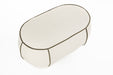 Eetkamerbank Marina M Polyester, Hout Wit 45.5x77.5 cm-Eetkamerstoelen-Creating Home