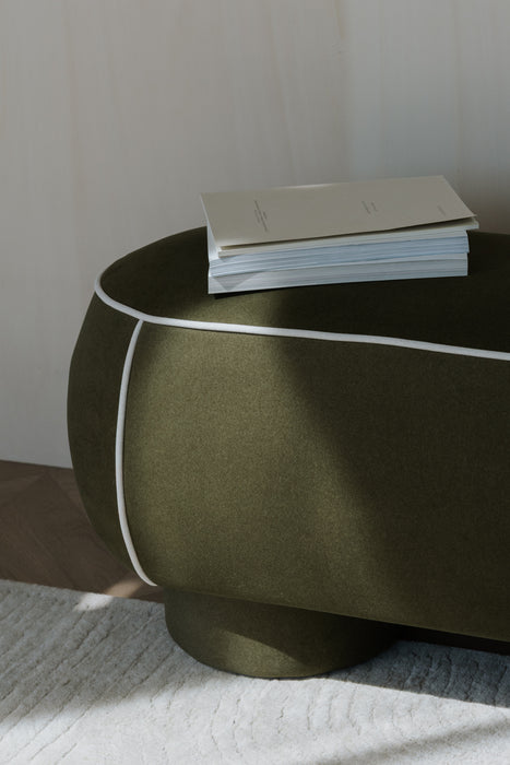 Eetkamerbank Marina M Polyester, Hout Wit 45.5x77.5 cm-Eetkamerstoelen-Creating Home
