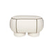 Eetkamerbank Marina M Polyester, Hout Wit 45.5x77.5 cm-Eetkamerstoelen-Creating Home