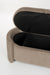 Fauteuil Eetkamerbank Miro Polyester, MDF Grijs 44x108 cm