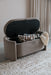 Fauteuil Eetkamerbank Miro Polyester, MDF Grijs 44x108 cm-Fauteuils-Creating Home