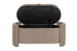 Fauteuil Eetkamerbank Miro Polyester, MDF Grijs 44x108 cm-Fauteuils-Creating Home