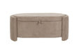 Fauteuil Eetkamerbank Miro Polyester, MDF Grijs 44x108 cm-Fauteuils-Creating Home