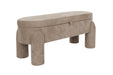 Eetkamerbank Orly Polyester, MDF Grijs 45x113 cm-Eetkamerstoelen-Creating Home