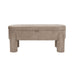 Eetkamerbank Orly Polyester, MDF Grijs 45x113 cm-Eetkamerstoelen-Creating Home