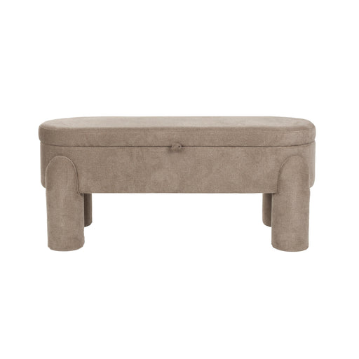Fauteuil Eetkamerbank Orly Polyester, MDF Grijs 45x113 cm-Fauteuils-Creating Home