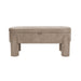 Eetkamerbank Orly Polyester, MDF Grijs 45x113 cm-Eetkamerstoelen-Creating Home