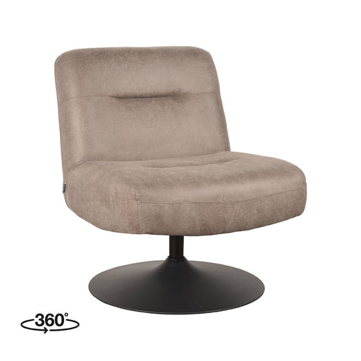 Fauteuil Eli - Taupe - Micro Suede-Fauteuils-LABEL51