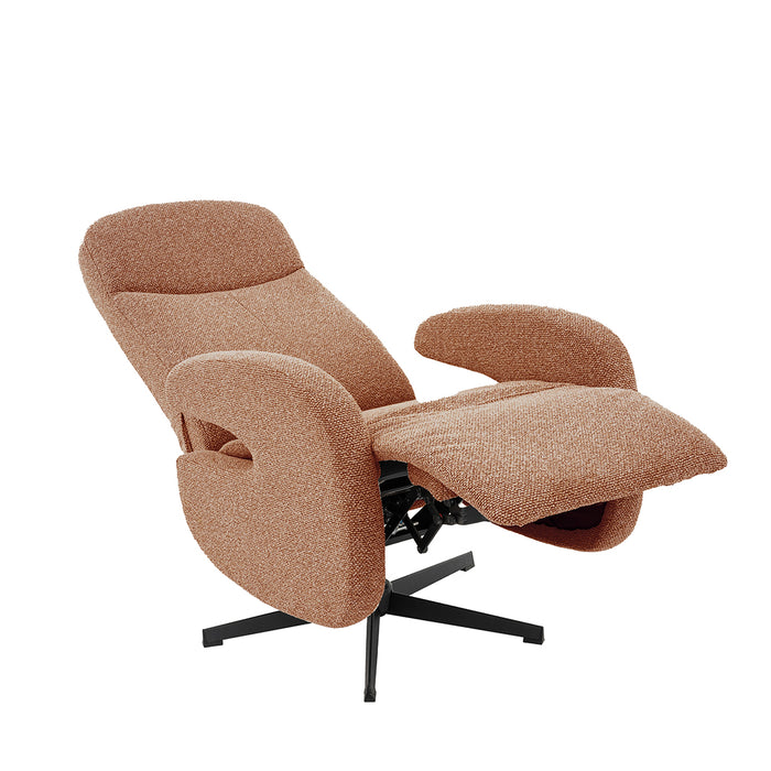 Fauteuil Esbjerg Bouclé Donkergrijs-Fauteuils-LABEL51