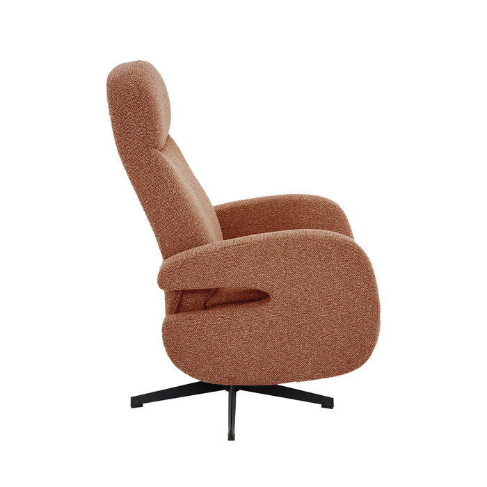 Fauteuil Esbjerg Bouclé Donkergrijs-Fauteuils-LABEL51