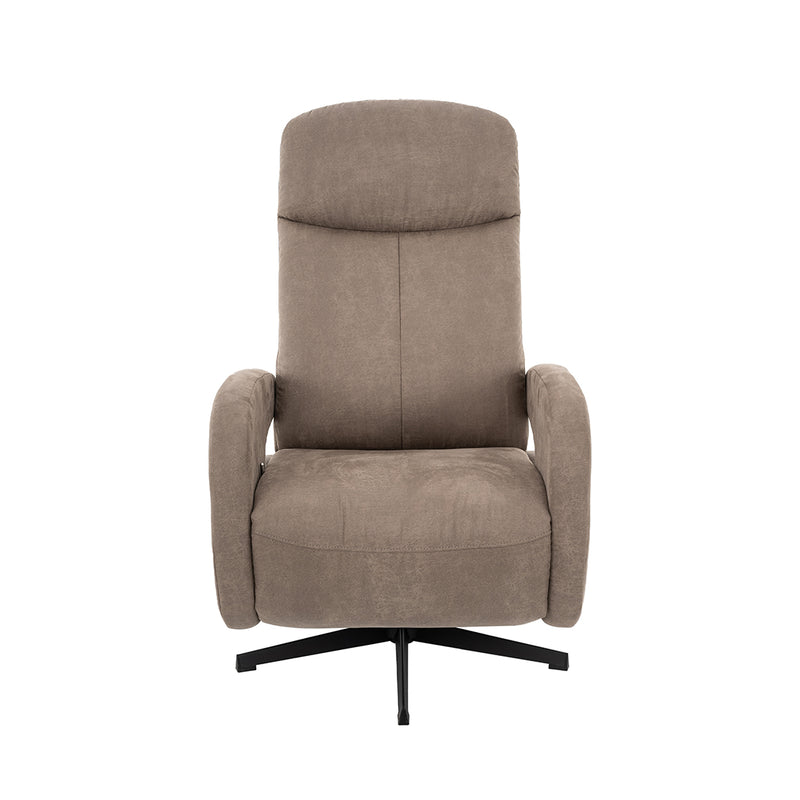 Fauteuil Esbjerg Grijs Kunstleder Manueel Verstelbaar-Fauteuils-LABEL51