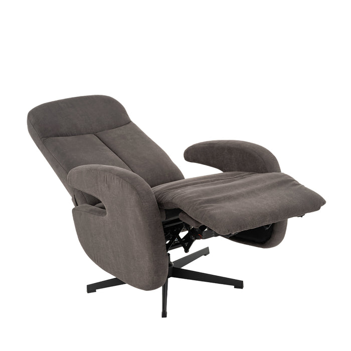 Fauteuil Esbjerg - Taupe - Kunstleder - Manueel Verstelbaar-Fauteuils-LABEL51