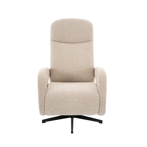 Fauteuil Esjberg Taupe Boucle Manueel Verstelbaar 68x84x114 cm-Fauteuils-LABEL51