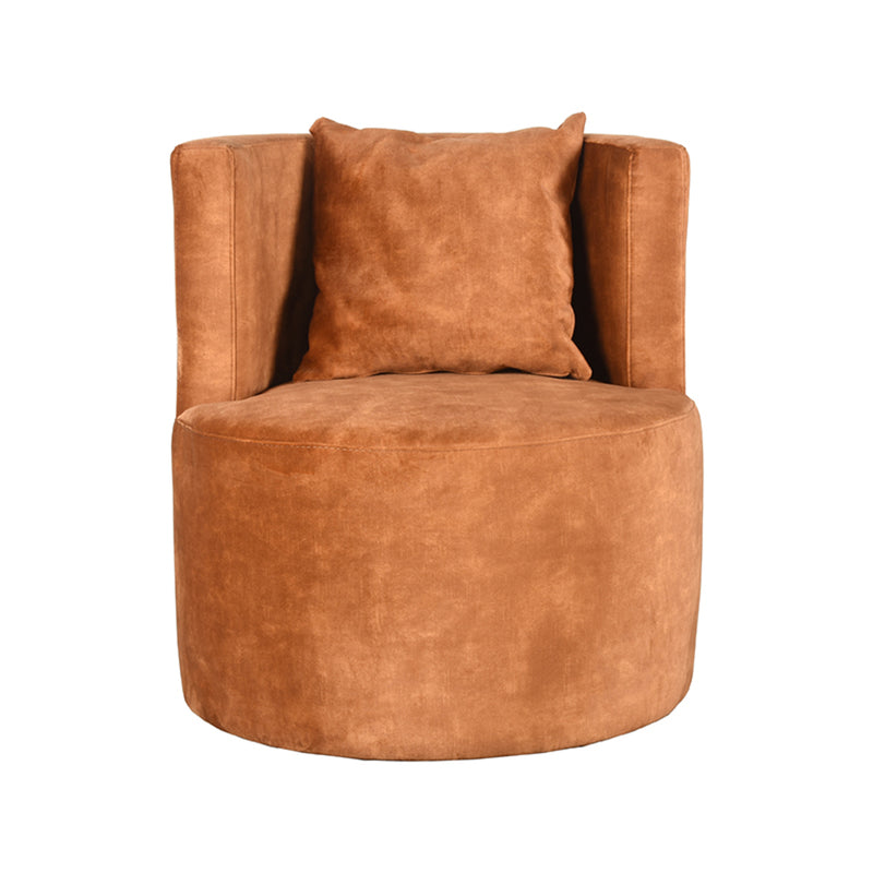 Fauteuil Evy Oker Velvet 65 cm 65x65x75 cm-Fauteuils-LABEL51