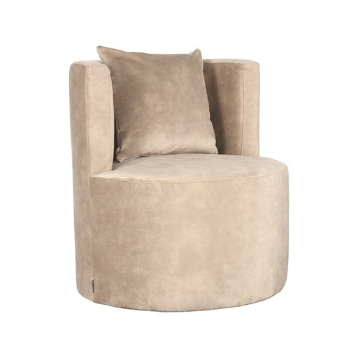 Fauteuil Evy - Zand - Velours 65 cm-Fauteuils-LABEL51