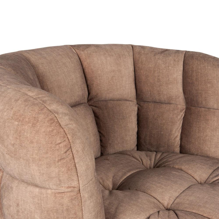 Fauteuil Fluffy Polyester Geel-Fauteuils-PTMD
