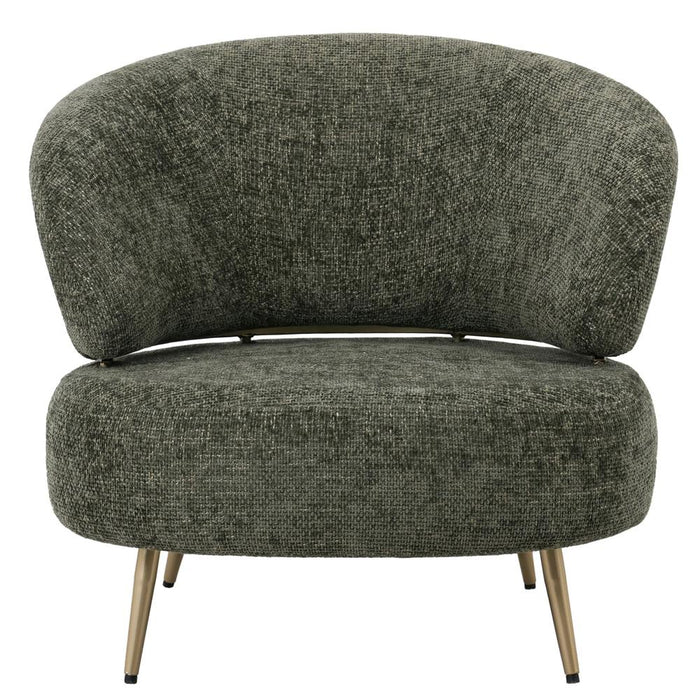 Fauteuil Franklyn Polyester Groen Olijfgroen-PTMD