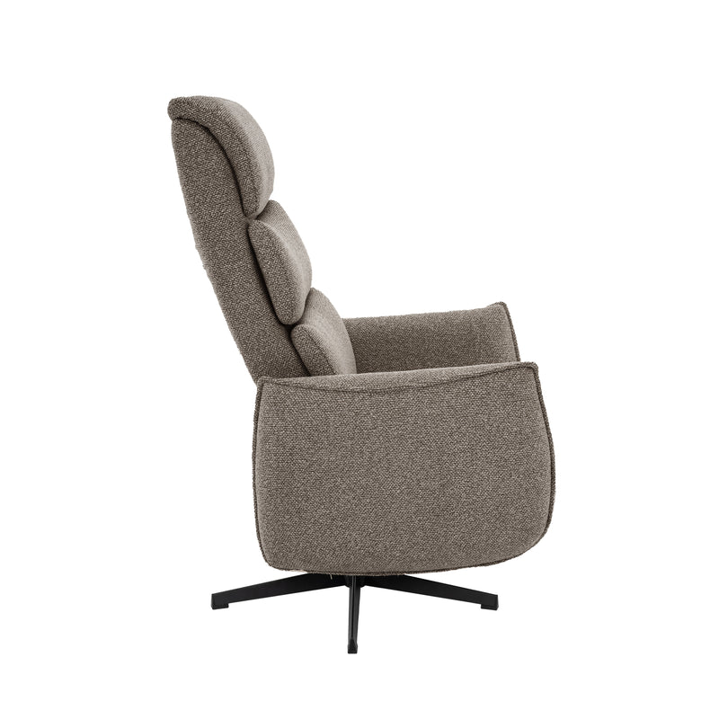 Fauteuil Goteborg Mushroom Boucle 2-Motorig 75x85x118 cm-Fauteuils-LABEL51
