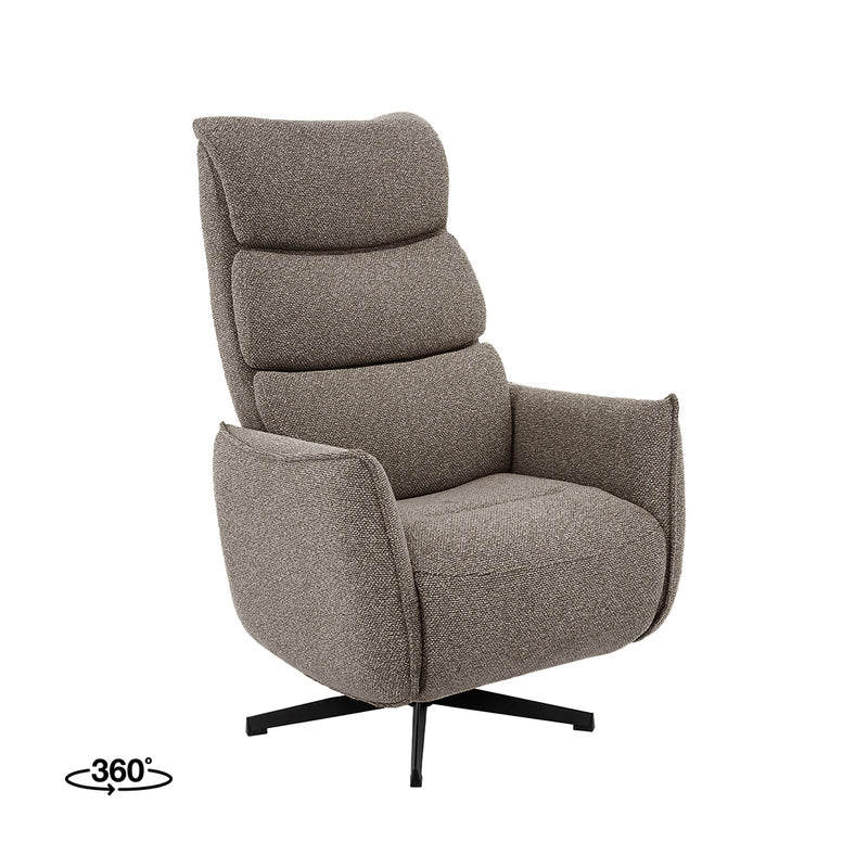 Fauteuil Goteborg Mushroom Boucle 2-Motorig 75x85x118 cm-Fauteuils-LABEL51