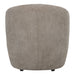 Beige fauteuil Grasa van PTMD met gestructureerde polyester bekleding, 75x76 cm.