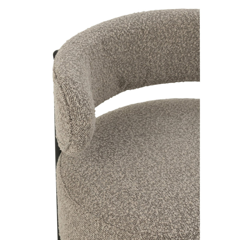 Fauteuil Grijs Polyester 62 cm 62.5x62.5x67.5 cm-Fauteuils-J-Line