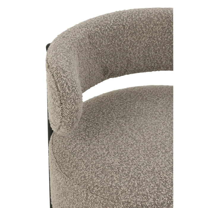 Fauteuil Grijs Polyester 62 cm-Fauteuils-J-Line