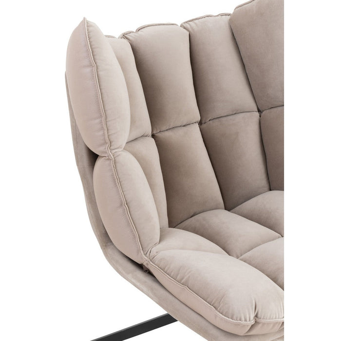Fauteuil Grijs Polyester 73 cm 73x78x92 cm 25052-Kussens-J-Line