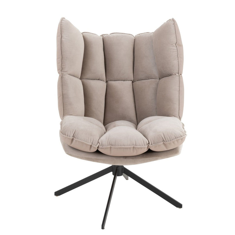 Fauteuil Grijs Polyester 73 cm 73x78x92 cm 25052-Kussens-J-Line