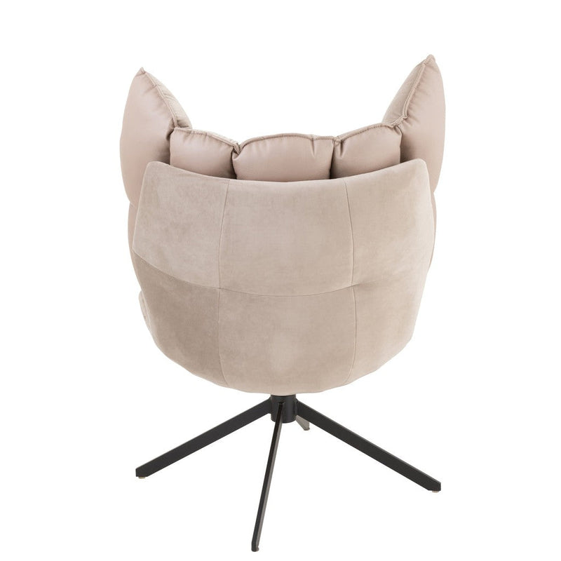 Fauteuil Grijs Polyester 73 cm 73x78x92 cm 25052-Kussens-J-Line