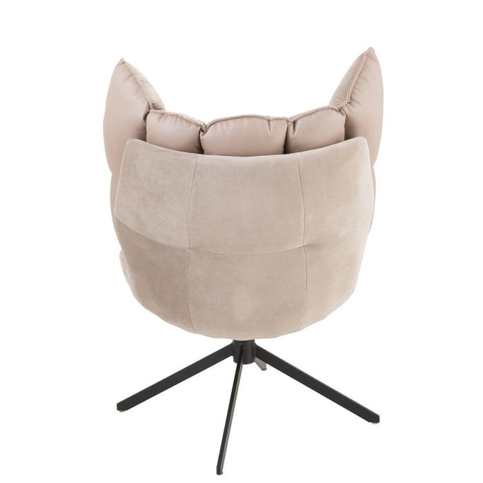 Fauteuil Grijs Polyester 73 cm-Fauteuils-J-Line