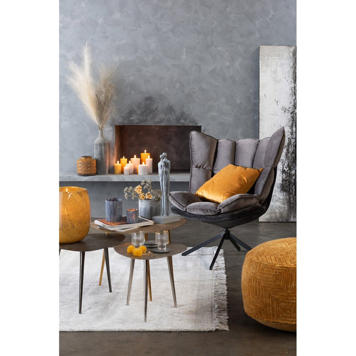 Fauteuil Grijs Polyester 73 cm-Fauteuils-J-Line
