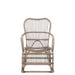 Fauteuil Grijs Rotan 56 cm 55.5x98x93.5 cm-Fauteuils-J-Line