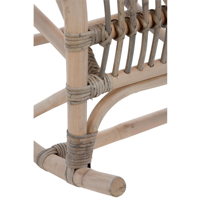 Fauteuil Grijs Rotan 56 cm 55.5x98x93.5 cm-Fauteuils-J-Line