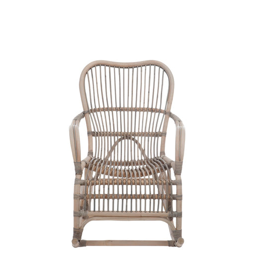 Fauteuil Grijs Rotan 56 cm 55.5x98x93.5 cm-Fauteuils-J-Line