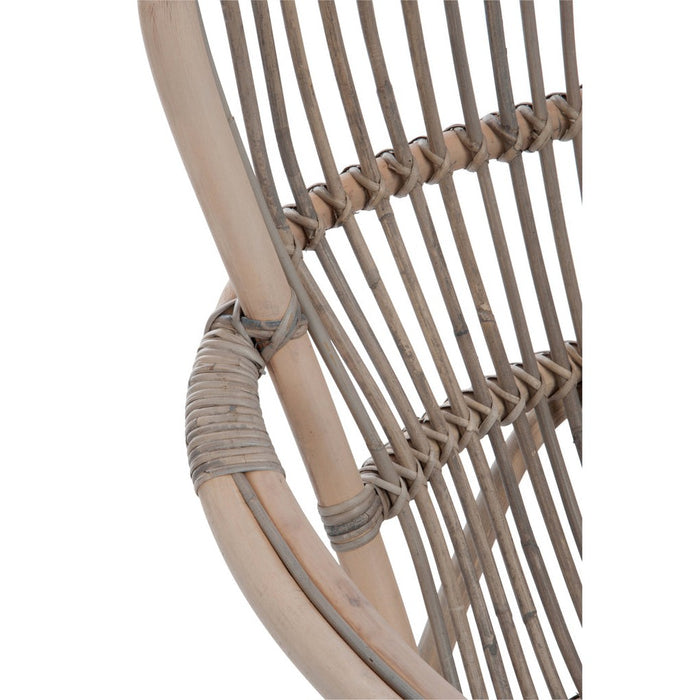 Fauteuil Grijs Rotan 56 cm-Fauteuils-J-Line