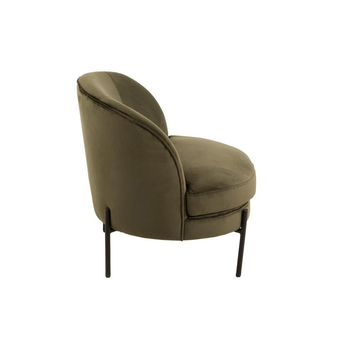 Fauteuil Groen Schuim Rond 67 cm 67x71x66 cm-Fauteuils-J-Line