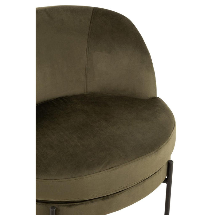 Fauteuil Groen Schuim Rond 67 cm 67x71x66 cm-Fauteuils-J-Line