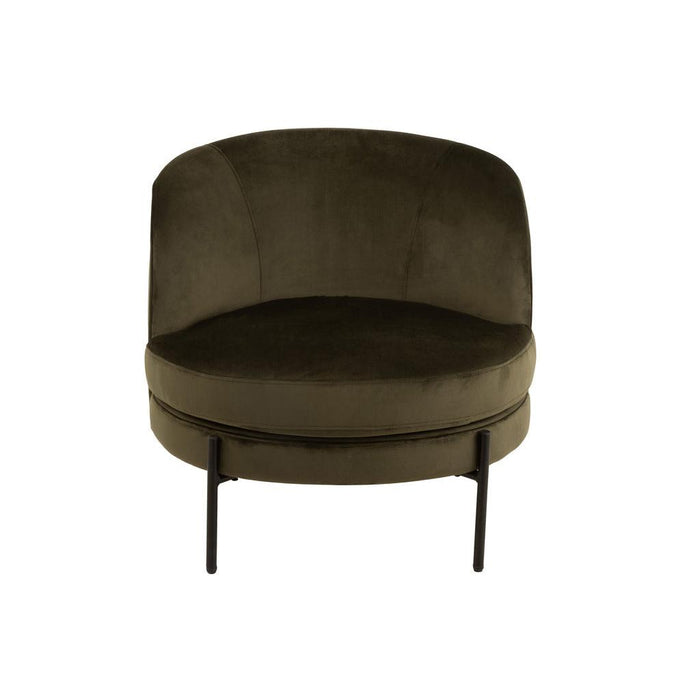 Fauteuil Groen Schuim Rond 67 cm-Fauteuils-J-Line