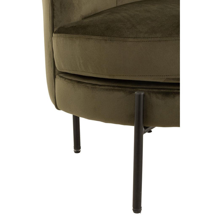 Fauteuil Groen Schuim Rond 67 cm-Fauteuils-J-Line