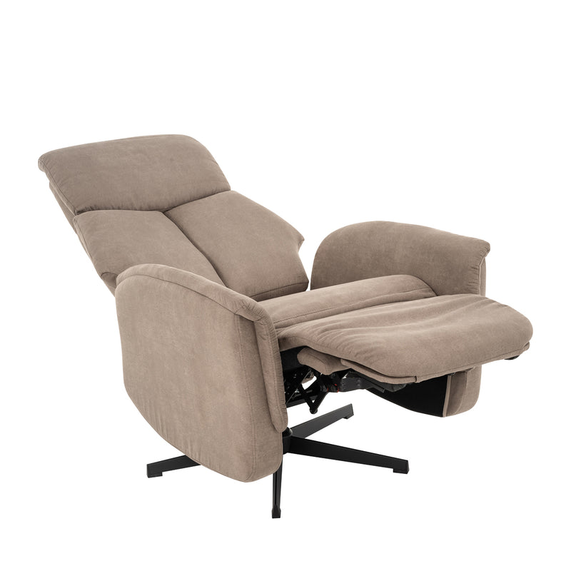 Fauteuil Helsinki Mosgroen Kunstleder Manueel Verstelbaar-Fauteuils-LABEL51